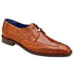 Belvedere Bolero Genuine Ostrich Shoes Antique Almond (R43)