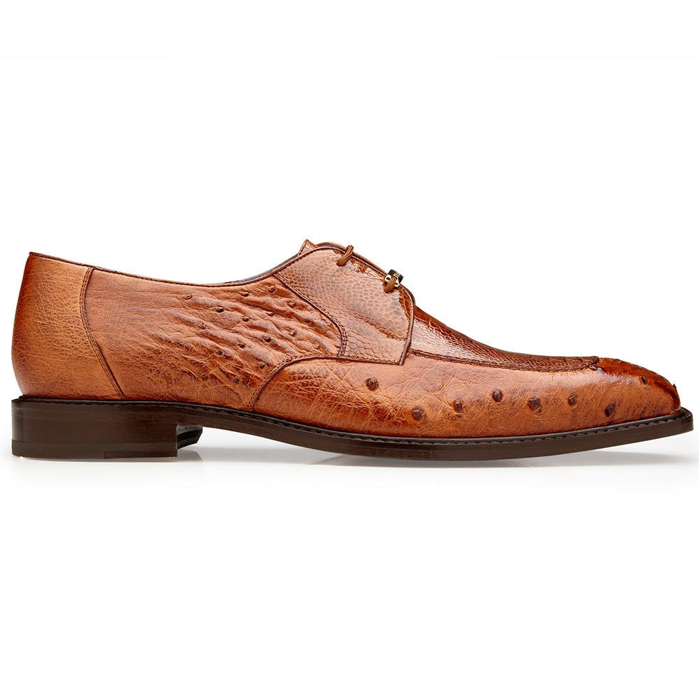 Belvedere Bolero Genuine Ostrich Shoes Antique Almond