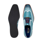 Belvedere Brady Ostrich / Calfskin Shoes Aqua