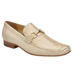 Belvedere Bruno Genuine Ostrich / Italian Calfskin Loafers Cream