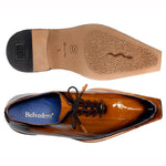 Belvedere Byron Eel Dress Shoes Antique Camel