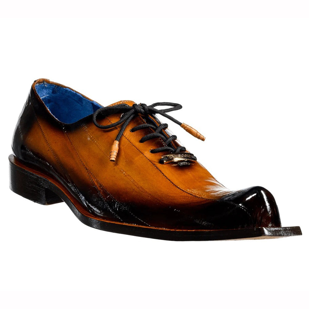 Belvedere Byron Eel Dress Shoes Antique Camel