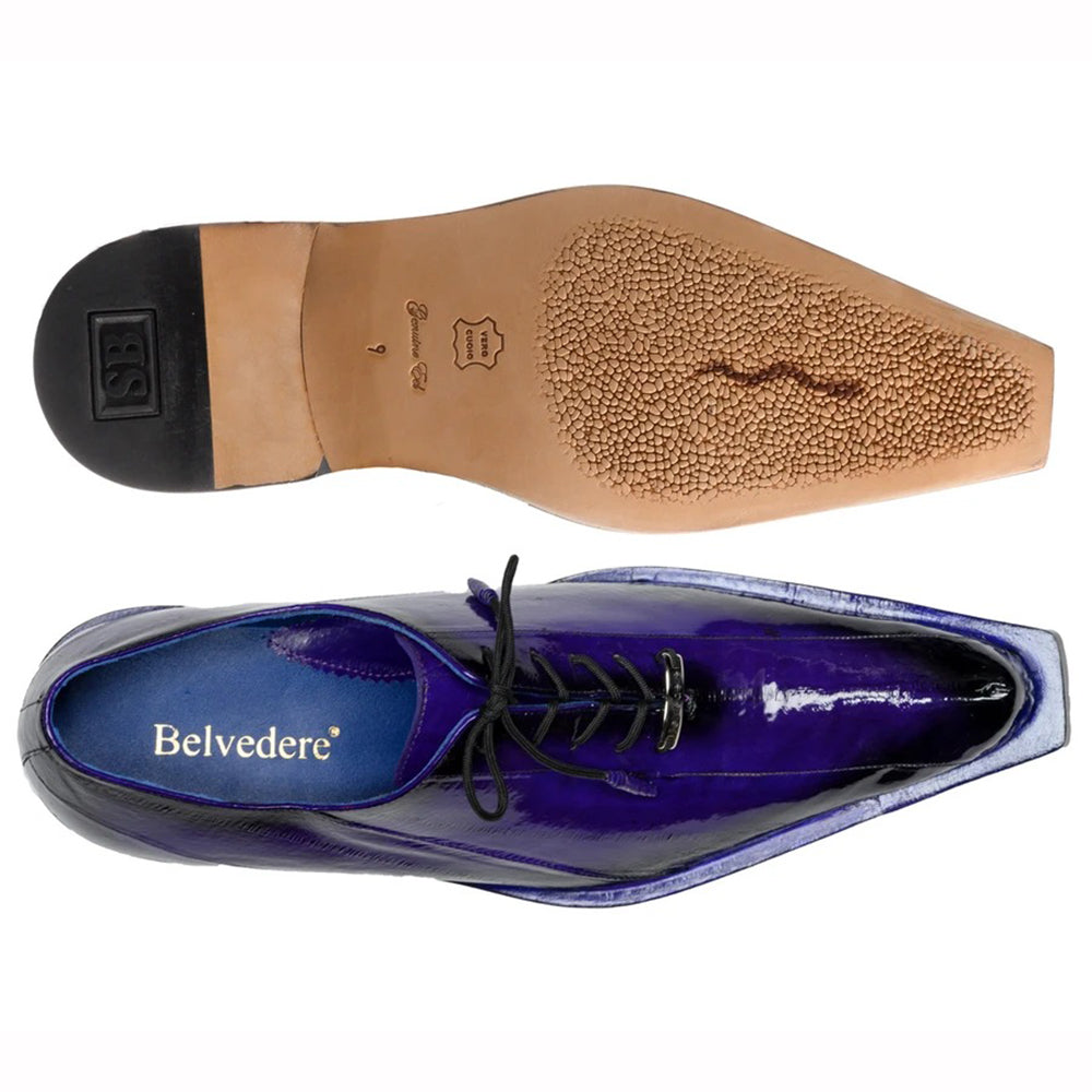 Belvedere Byron Eel Dress Shoes Antique Purple