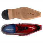 Belvedere Byron Eel Dress Shoes Antique Red