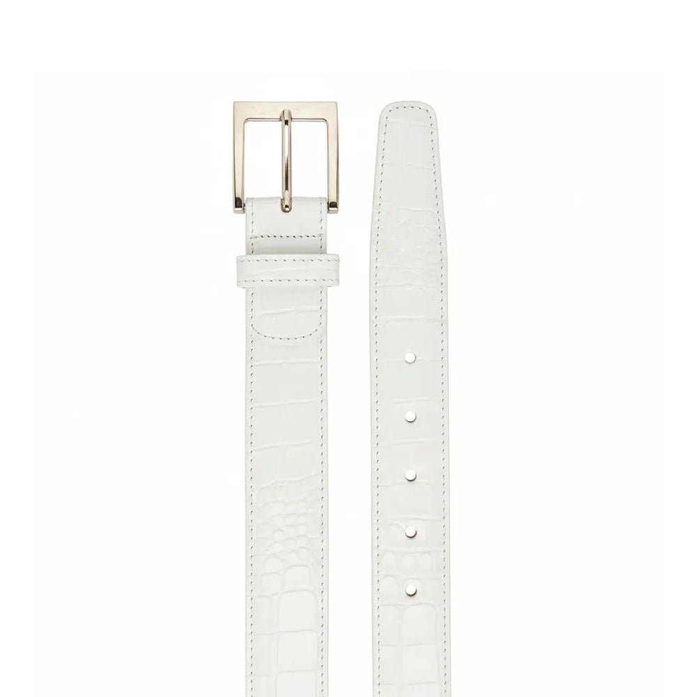 Belvedere Crocodile Belt White (1999)