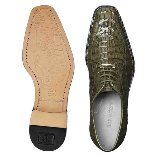 Belvedere Chapo Hornback Shoes Olive (1465)