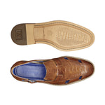 Belvedere Connors Ostrich & Calf Sandals Antique Honey