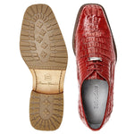 Belvedere Coppola Hornback Crocodile Shoes Flame Red