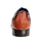 Belvedere Corey Ostrich & Calfskin Shoes Antique Honey