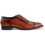 Belvedere Corey Ostrich & Calfskin Shoes Antique Honey