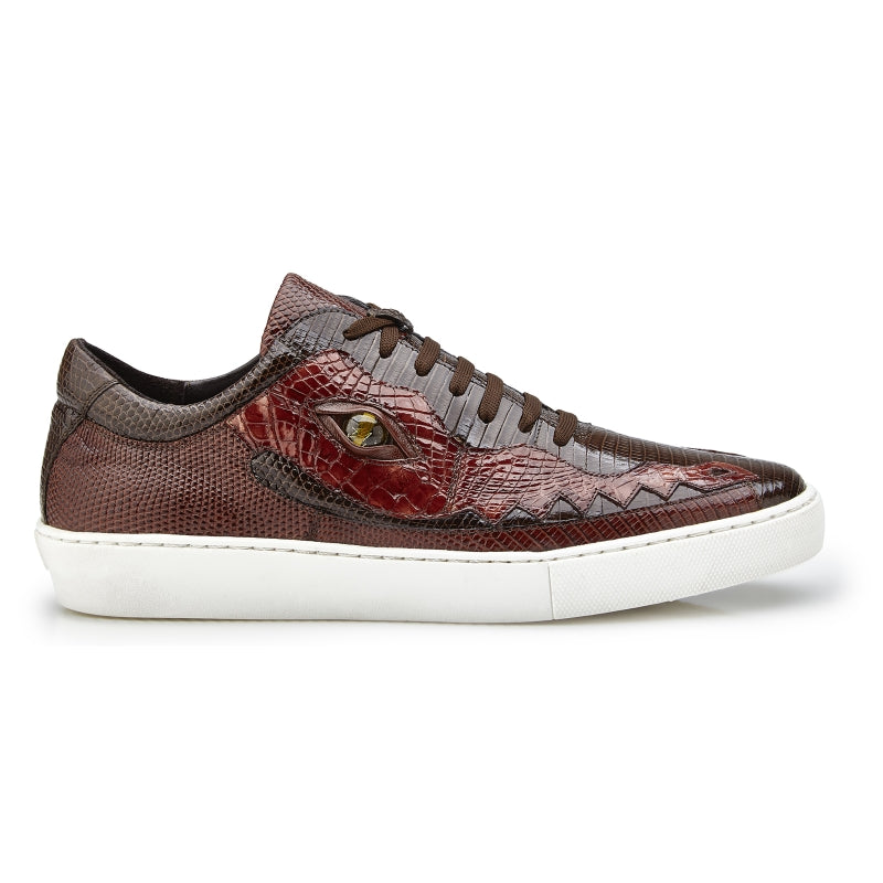 Belvedere Corona Crocodile & Lizard Sneakers Brown / Light Brown