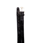 Belvedere Crocodile Belt Black