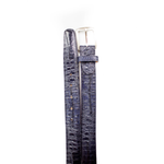 Belvedere Crocodile Belt Navy