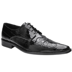 Belvedere Dotto Crocodile & Eel Split Toe Shoes Black
