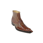 Belvedere Drago Hornback & Calfskin Boots Antique Cognac