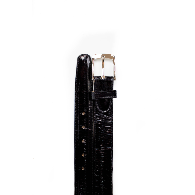 Belvedere Eel Belt Black