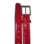 Belvedere Genuine Eel Belt Red