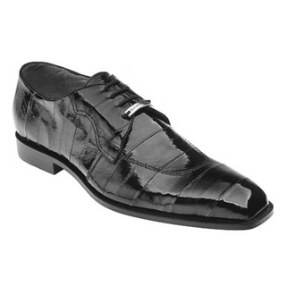 Belvedere Euro Eel Lace Up Shoes Black