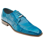 Belvedere Euro Eel Lace Up Shoes Turquoise