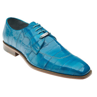 Belvedere Euro Eel Lace Up Shoes Turquoise
