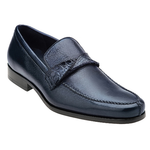Belvedere Evaldo Deerskin & Alligator Loafers Antique Navy