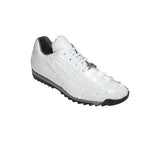 Belvedere Forte Hornback & Ostrich Sneakers White