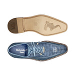 Belvedere Gabriele Caiman & Calf Oxfords Antique Blue Jean