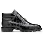 Belvedere Gallardo Caiman Crocodile Boots Black