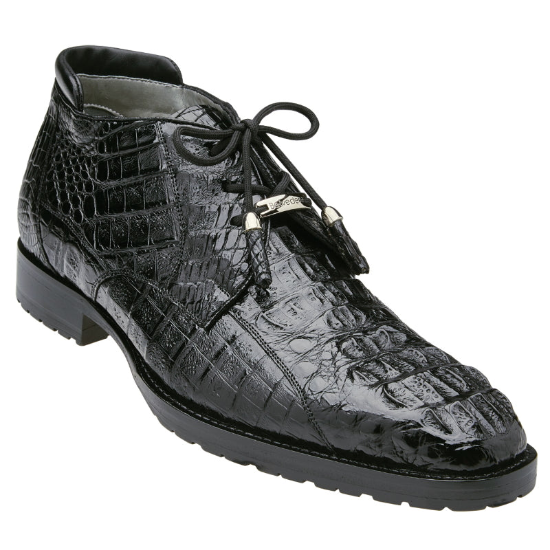 Belvedere Gaylord Hornback Ankle Boots Black