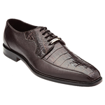 Belvedere Gennaro Crocodile & Calfskin Bicycle Toe Shoes Brown
