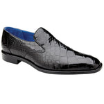 Belvedere Genova Genuine Alligator Shoes Black (R53)