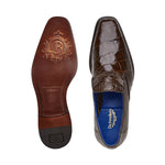Belvedere Genova Genuine Alligator Shoes Chocolate Brown (R53)