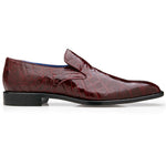 Belvedere Genova Genuine Alligator Shoes Dark Burgundy