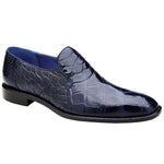 Belvedere Genova Genuine Alligator Shoes Navy