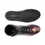 Belvedere George Crocodile & Calfskin High Top Sneakers Antique Orange / Black