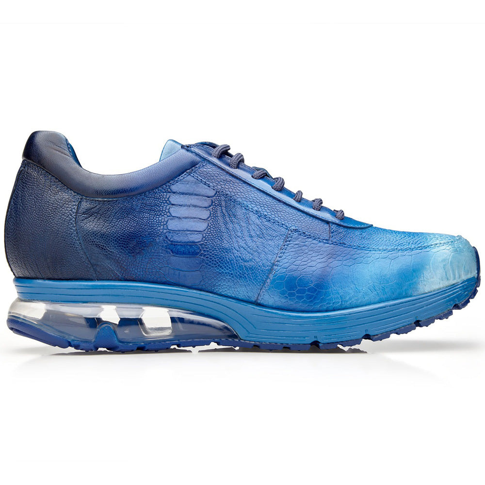 Belvedere George Genuine Ostrich Sneakers Multi Cobalt