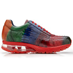Belvedere George Ostrich Leg Sneakers Multi Color