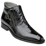Belvedere Gregg Ostrich Ankle Boots Black
