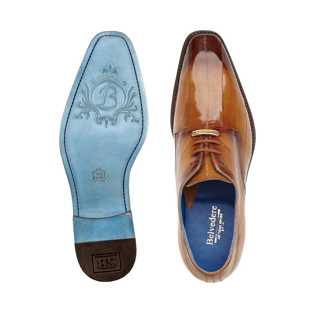Belvedere Italo Genuine Eel Shoes Antique Camel