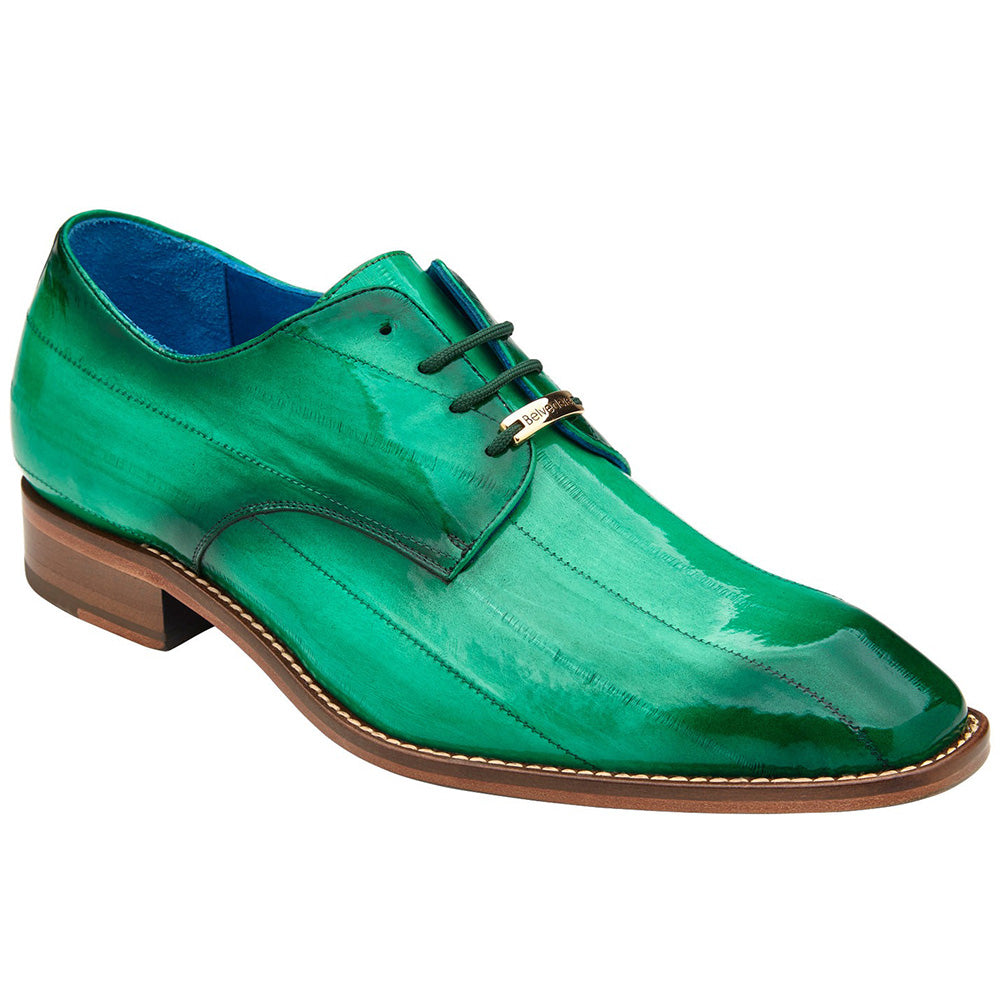 Belvedere Italo Genuine Eel Shoes Antique Mint (D05)