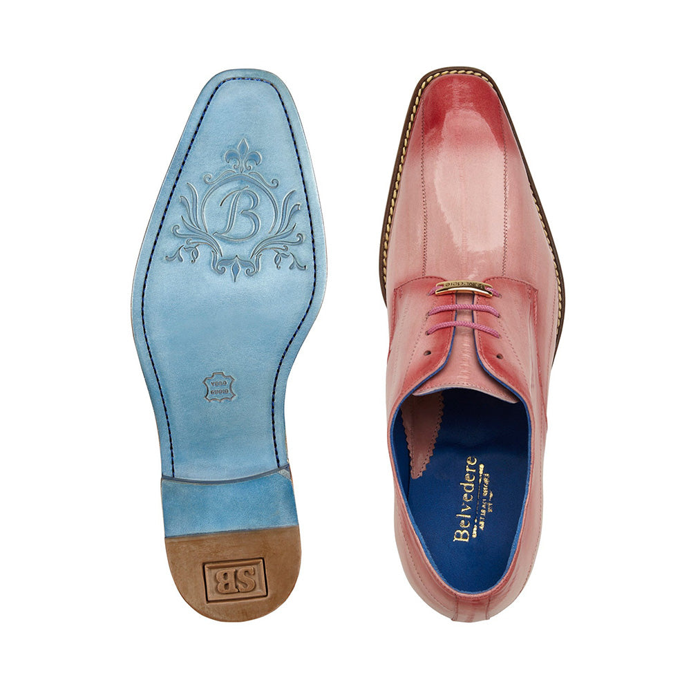 Belvedere Italo Genuine Eel Shoes Antique Pink (D05)