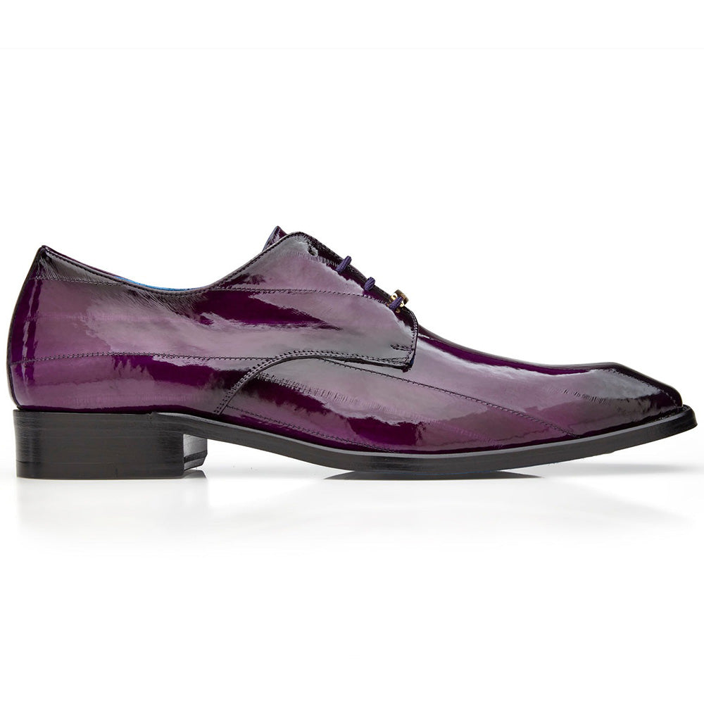 Belvedere Italo Genuine Eel Shoes Antique Purple