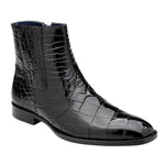 Belvedere Ivan Alligator Chelsea Boots Black