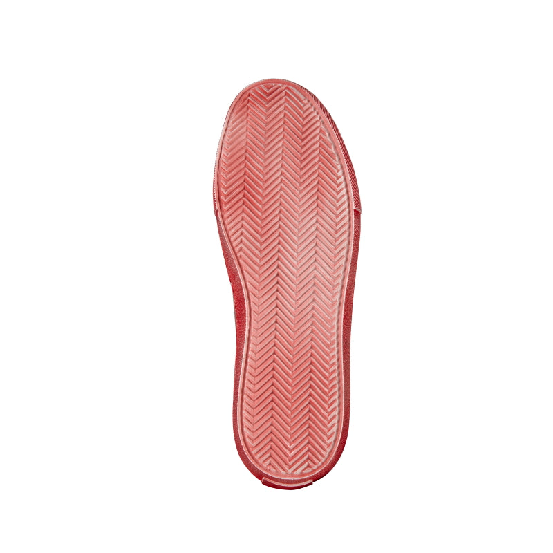 Belvedere Jacob Ostrich & Calfskin Sneakers Antique Red
