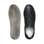 Belvedere Jacob Ostrich & Calfskin Sneakers Black