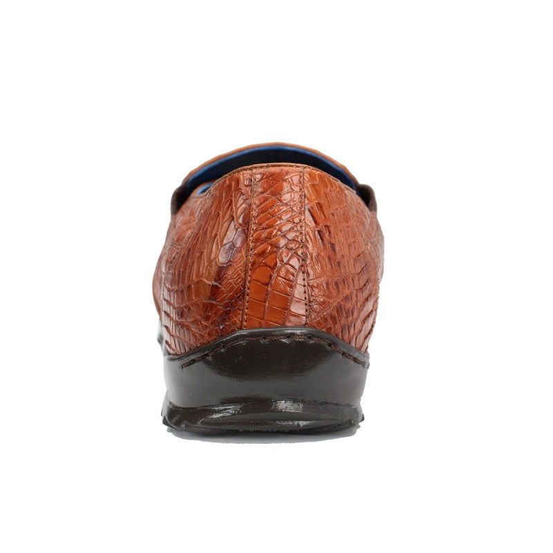 Belvedere Jasper Caiman Hornback Shoes Brandy