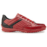 Belvedere Joel Crocodile & Calf Sneakers Red