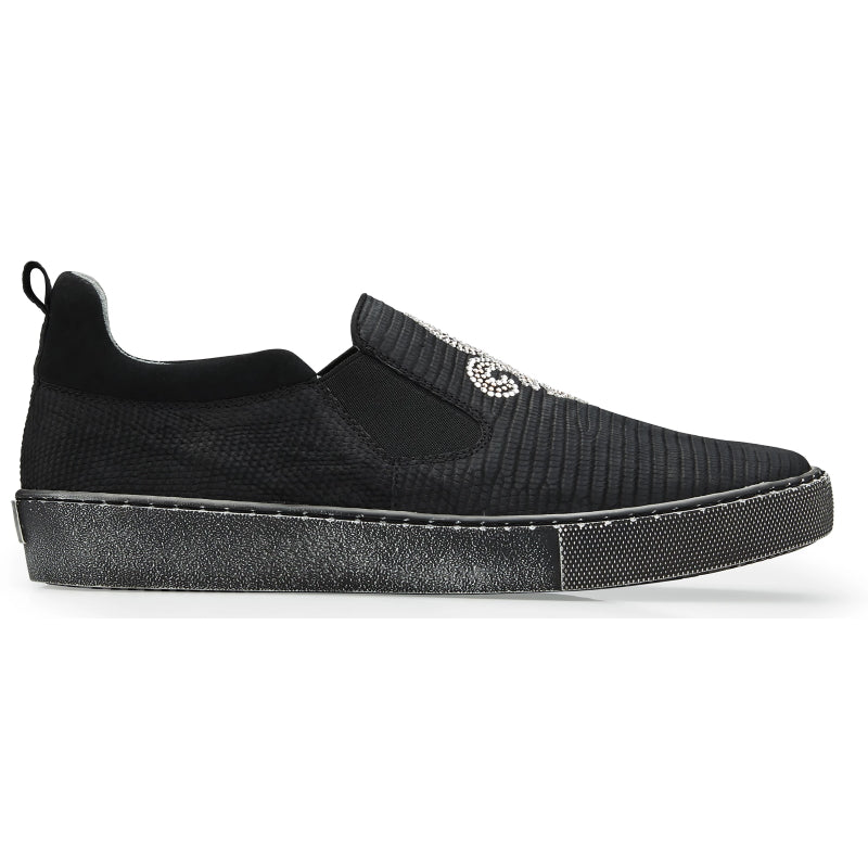 Belvedere Kane Lizard Sneakers Black