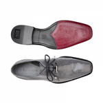 Belvedere Karmelo Lizard Cap Toe Shoes Gray