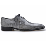 Belvedere Karmelo Lizard Cap Toe Shoes Gray